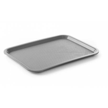 Plateau Rectangulaire Fast Food - Moyen 415 x 305 mm - Gris