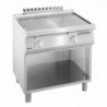 Snackplaat 1/2 Glad, 1/2 Geribbeld Breedte 800 - Gas