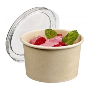 Deksel voor Bamboe IJs- en Dessertpot 105 ml - Set van 50