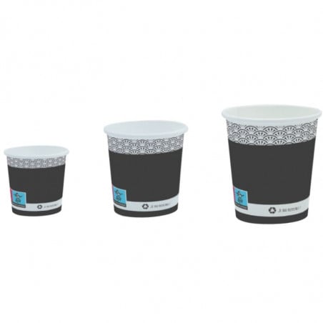 Elegance Cardboard Coffee Cup - 10 cl - Eco-friendly - Pack of 50