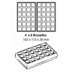 Professioneel wafelijzer met 180° opening - 4 x 6 Brussel