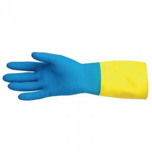 Gants Étanches Protection Chimique Légère Bleus et Jaunes Mapa 405 - Taille M - Mapa