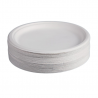 Ronde Borden van Bagasse - 26,1 cm - Set van 50 - FourniResto