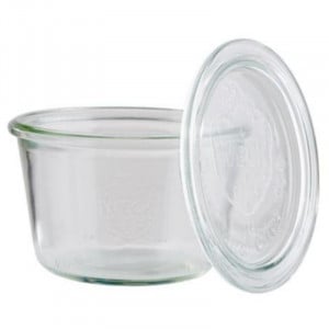 Verrine Weck en Verre avec Couvercle - 370 ml - Lot de 3