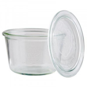 Verrine Weckglas mit Deckel - 370 ml - Set mit 3