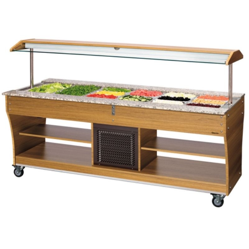 Buffet/Salatbar gekühlt - 6 x GN 1/1