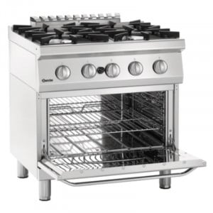4-Burner Stove with Gas Oven GN 2/1 Series 700