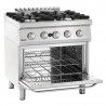 Vierpitsfornuis met gasoven GN 2/1 Serie 700