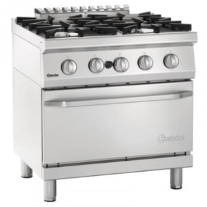 4-Burner Stove with Gas Oven GN 2/1 Series 700