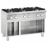 Six-burner stove with base unit Series 700