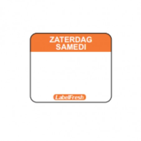 Traceerbaarheidslabel FreshEasy - Zaterdag - 30 x 25 mm - Pak van 1000