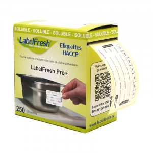 Traceerbaarheidslabels - LabelFresh Oplosbaar - 70 x 40 mm - Pak van 250 - LabelFresh