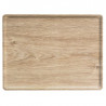 Rechthoekige Melamineer Laminaat Plateau - 280 x 200 mm - Licht Eiken - Set van 20