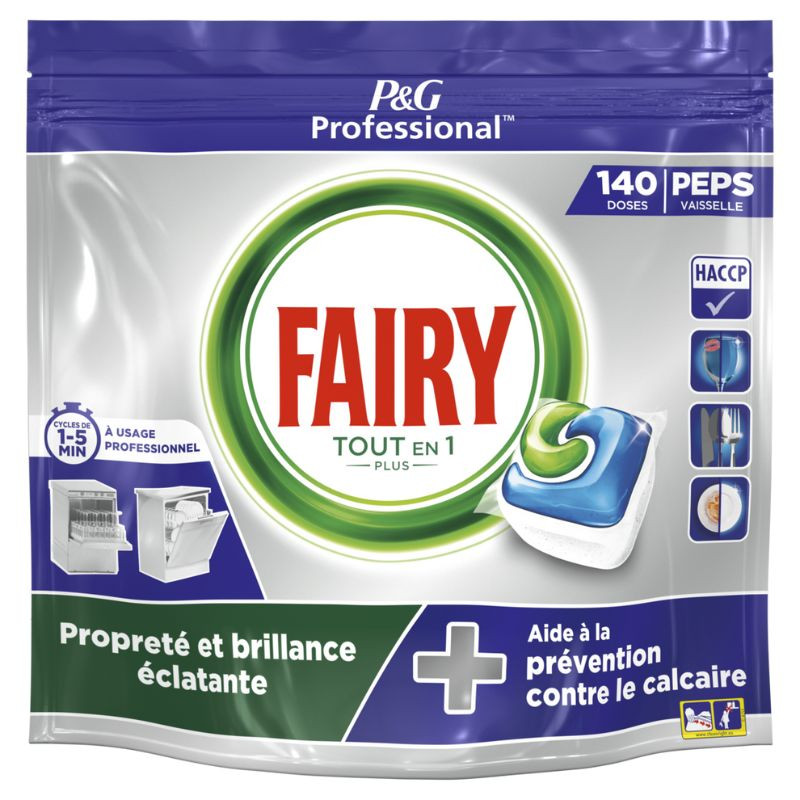 Capsules voor Alles-in-één Vaatwasser - 140 Wasbeurten - Fairy Professional