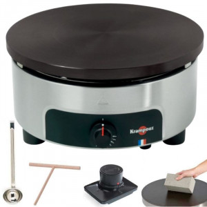 Professionelle Gas-Crêpière-Set 6 Flammen 40 cm - Außenbereich - Krampouz