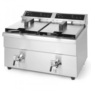 Induction Fryer with Drain Tap - 2 x 8 L