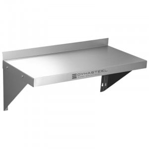 Wandregal Edelstahl 800 x 300 mm mit Aufkantung