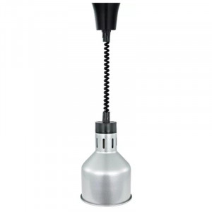 Gray Dynasteel Heat Lamp - Keep your preparations hot and tasty