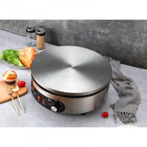 Elektrische Crêpemaker Pro Ø 400 mm 3000 W — Gietijzeren Plaat