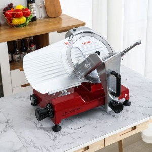 Professionele Rood Gravitationele Ham Slicer 250 mm - Dynasteel