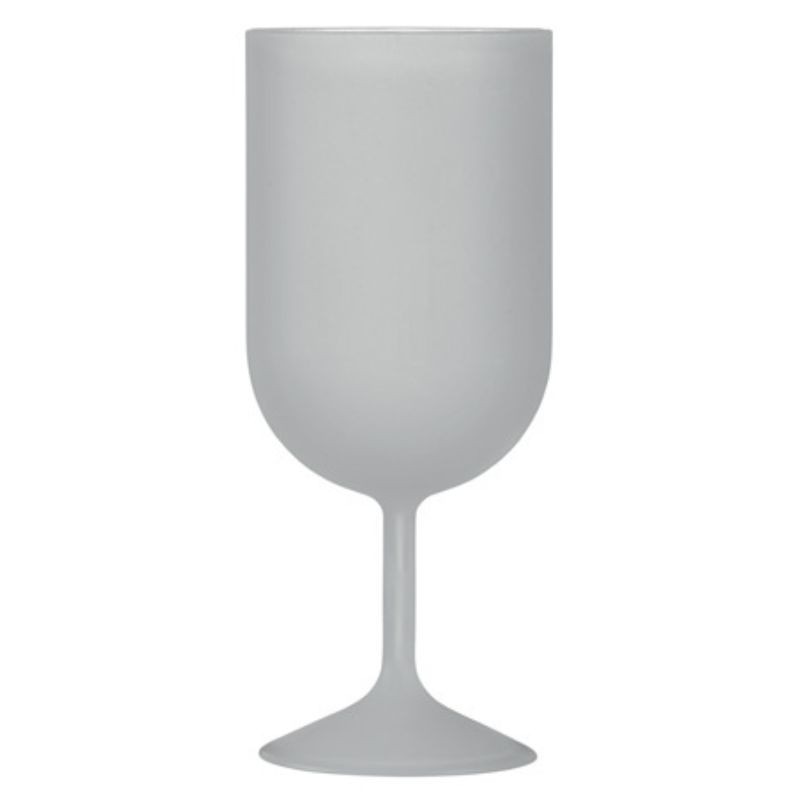 Verre à Pied Réutilisable en PP Givré 140 ml - Lot de 100