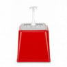 Sausdispenser met pomp - Rood - 2,5 L - Hendi