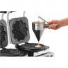 Professional Double Waffle Maker - 2 x 5 Heart-shaped Waffles - Bartscher