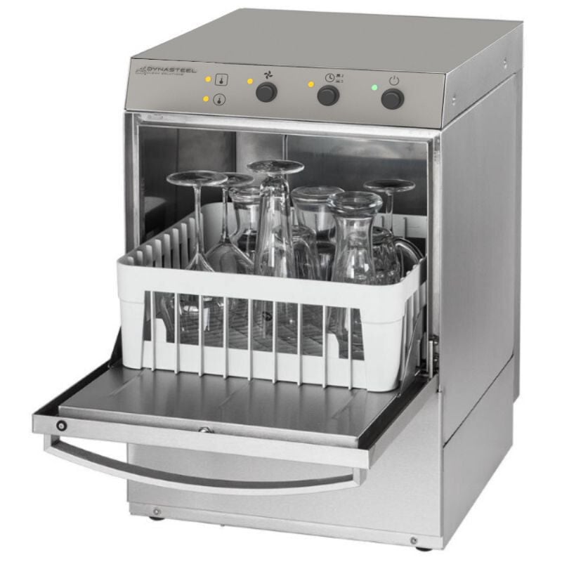 Professionele Glazenspoelmachine met Spoelmiddel- en Reinigingsmiddeldoseerder - 35 x 35 cm