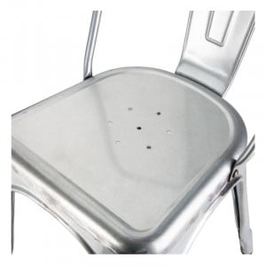 Bistro Steel Chairs - Set of 4 - Bolero