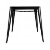 Bistro vierkante stalen tafel - L 668 x D 668 mm - Bolero