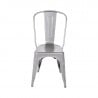 Chairs in Metallic Gray Steel - Set of 4 - Bolero