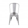 Stoelen in Metallic Grijs Staal - Set van 4 - Bolero