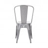 Stoelen in Metallic Grijs Staal - Set van 4 - Bolero