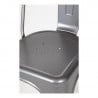 Chairs in Metallic Gray Steel - Set of 4 - Bolero