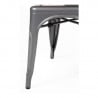 Stoelen in Metallic Grijs Staal - Set van 4 - Bolero