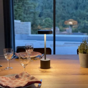 Lampe de Table Touch Aluminium - Roby Rock - Lumisky