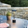 Lampe de Table Touch Aluminium - Roby Gris Clair - Lumisky