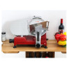 Zwaartekracht Ham Slicer Ø 220 mm 120 W Rood