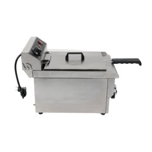 Professionele Friteuse 13 L 3000 W met Aftap - Inox