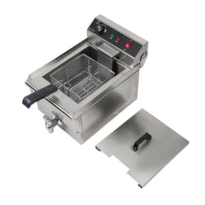 Professionele Friteuse 13 L 3000 W met Aftap - Inox