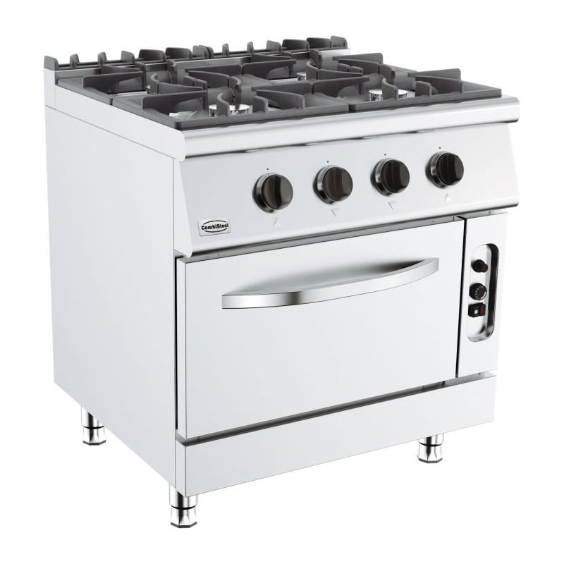 Professionele oven 700 met gasoven - 4 branders - CombiSteel