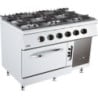 Professional Stove 700 with Gas Oven - 6 Burners - CombiSteel