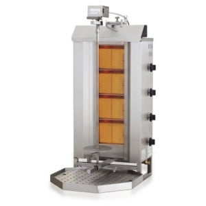 Gas Kebab Grill - 4 Verwarmingszones - CombiSteel