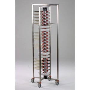 Folding Plate Rack Trolley - 48 Levels - CombiSteel