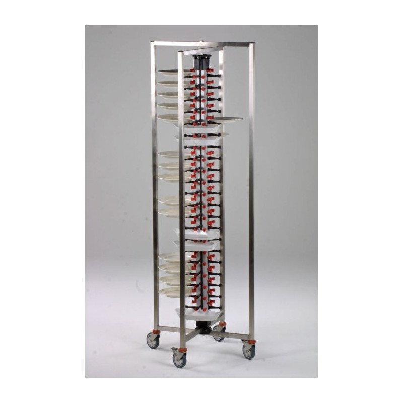 Folding Plate Rack Trolley - 48 Levels - CombiSteel