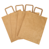 Kraft Tote Bag 26 x 14 x 33 cm - Pack of 250 - Dynasteel