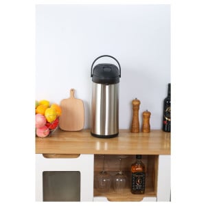 Cafetière Thermos met Pomp 5 L Inox — Airpot Buffet