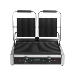 Grill Panini Double - Plaques Rainurées - Dynasteel