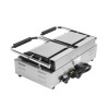 Grill Panini Double - Geribbelde Platen - Dynasteel