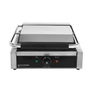 Grill Panini Grande Surface de Chauffe Rainurée - Dynasteel: performances exceptionnelles et utilisation pratique pour professio